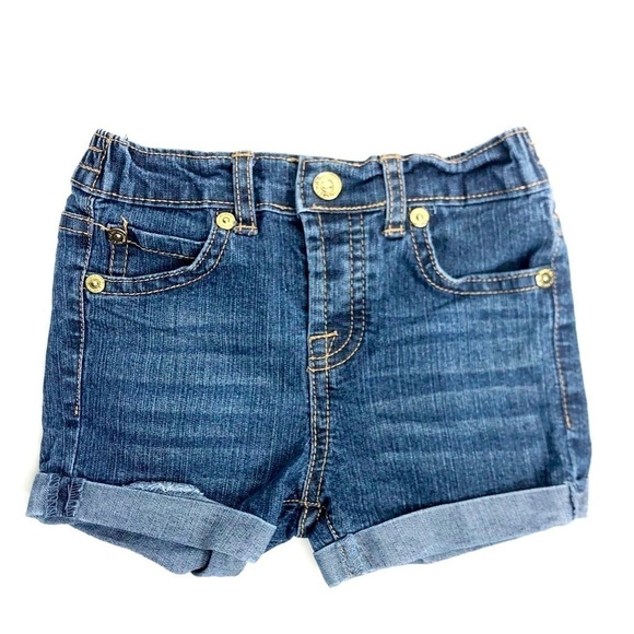 7 for All Mankind Cuffed Jean Shorts - Picture 1 of 3